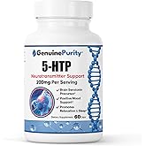 GenuinePurity - 5HTP Supplement 200mg - Plant-Based 5-Hydroxytryptophan from Griffonia Seed - Supports Daily Wellness & Nutritional Balance