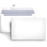Amazon Basics #6 3/4 Security-Tinted Self-Seal Envelopes for Invoices and Documents, White, 300-Pack