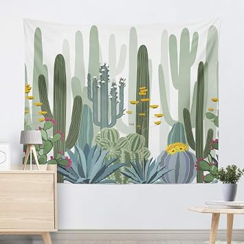 Téléchargement gratuit Images Xkjymx Tenture Murale Tapisserie Decorative Tapisserie Cactus actualisé par