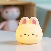 Back to School Breathing Lamp for Classroom Bunny Soft Breathing Lamp | Bunny Soft Breathing Lamp, Guided Visual Meditation Tool, Calm Down Corner Mindfulness Anxiety Relief Item for Restful Sleep