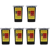 LALAFINA 6pcs Recycle Holder Hairdressing Used Cutter Bank Shalon Barber Collect Factory Storage Shop Barbershop Container Fa