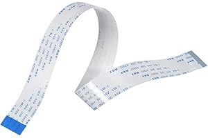 MECCANIXITY FFC Ribbon Flat Flexible Cable, 32 Pin 0.5mm Pitch 300mm Long (B Type) for LCD 3D Printer Camera DVD TV Laptop Audio Pack of 10