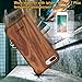 NeWisdom iPhone 8 Plus case Wooden, iPhone 7 Plus Case Wood, Shockproof Unique Hybrid Rubberized Cover [ Wood Over Rubber] Soft Real Wood Case for Apple iPhone 8Plus iPhone 7Plus – Sandalwood