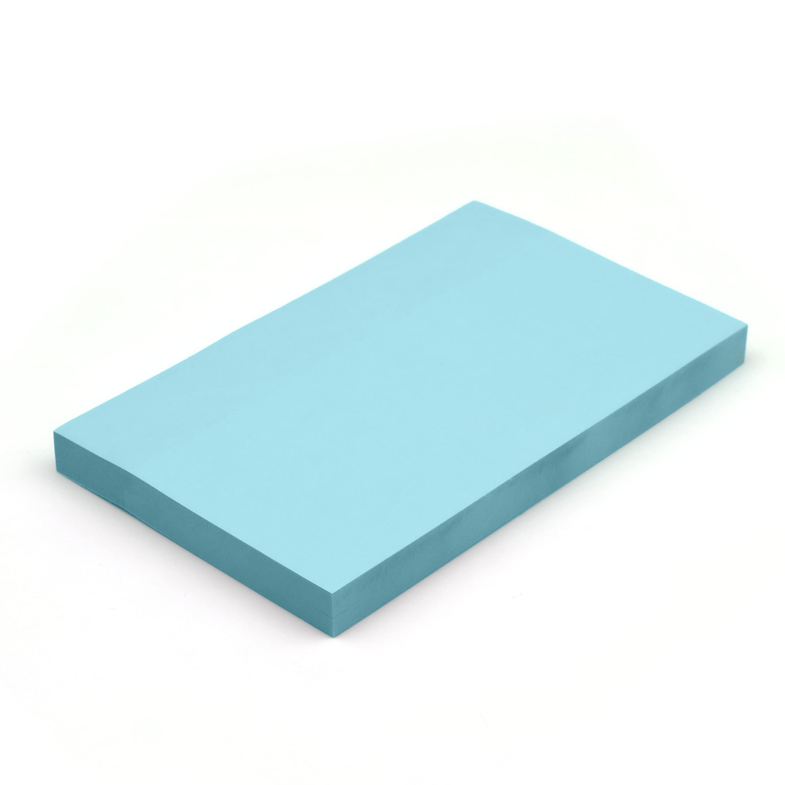 Evergreen Goods 3 Pads Sticky Notes Pastel Blue Coloured | 100 Sheets Per Pad - 76 X 127 mm (3" X 5") | Removable Self-Stick Notes | Reminders to-DO Lists Memo Pad | Home Office School & Multipurpose
