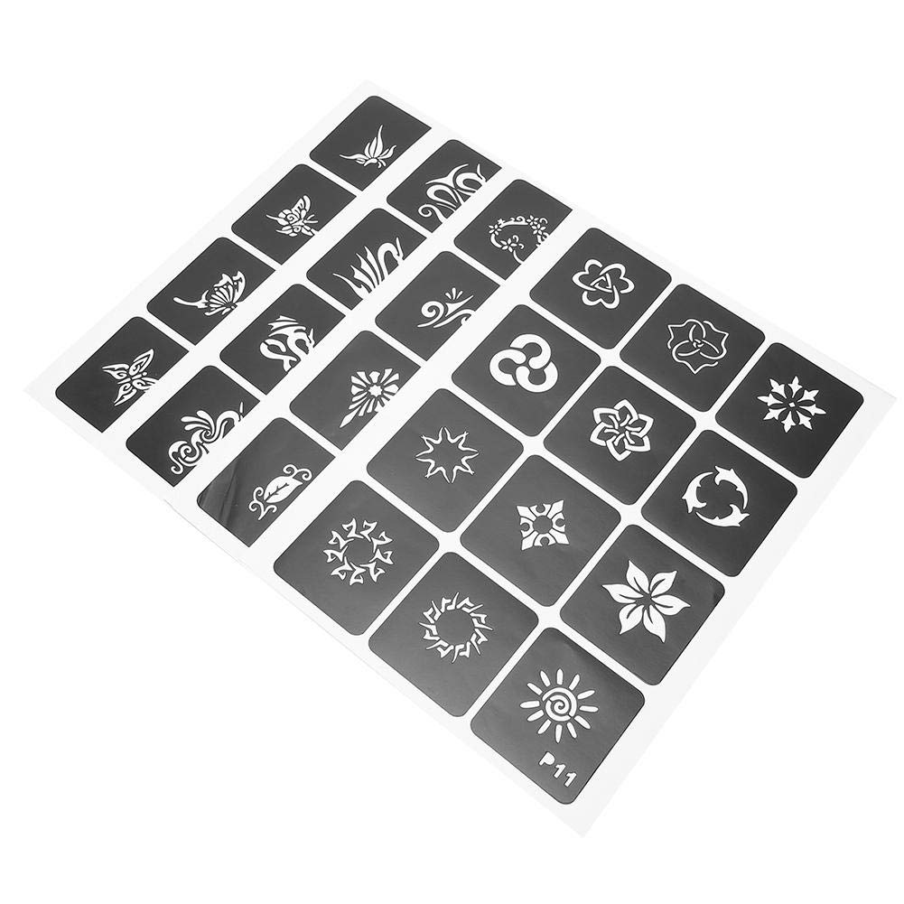 Portable Tattoo Stencils, Reusable Natural Temporary 48pcs