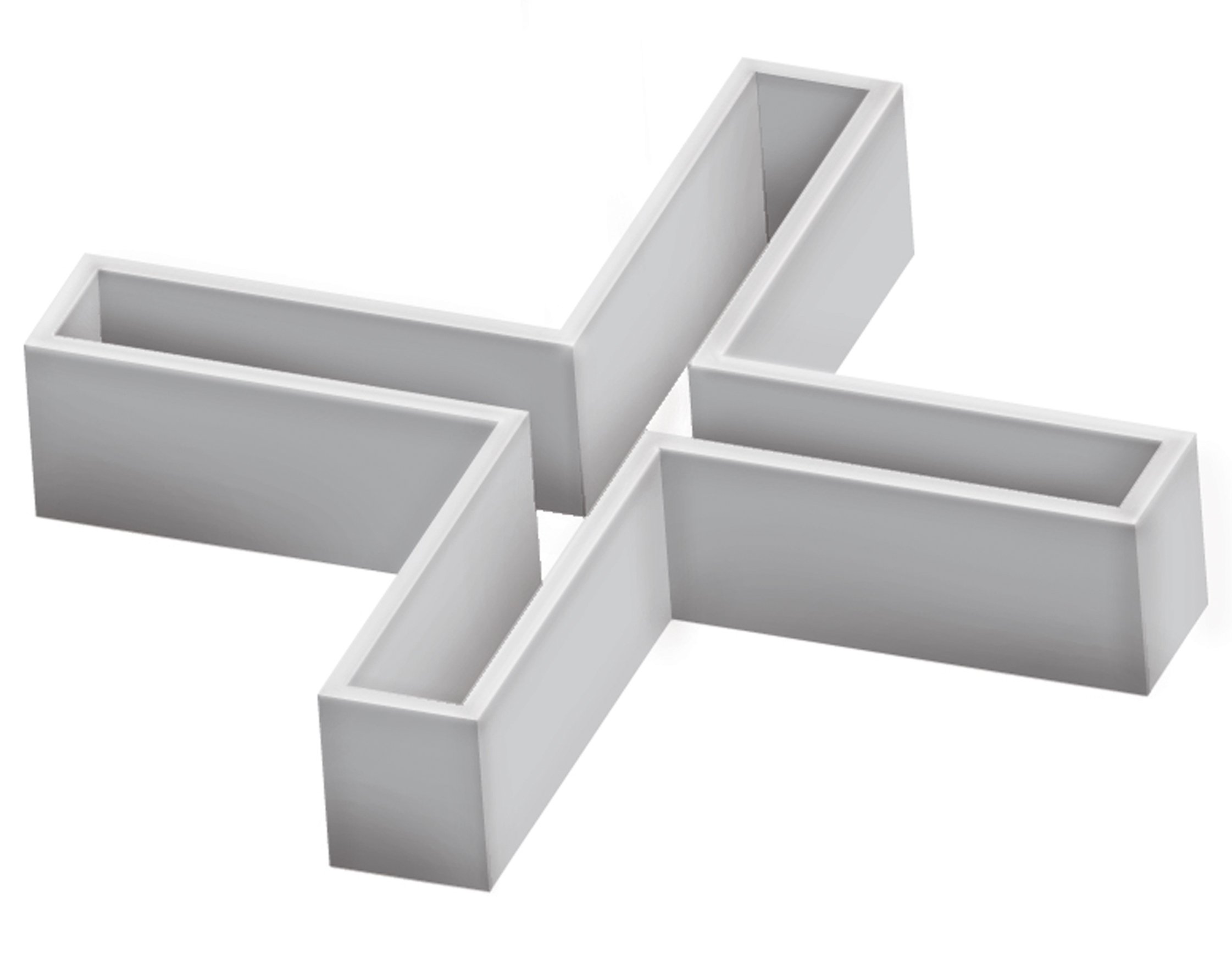 Fartools 116104 Tile Spacers Hollow 4 mm Length / 3 mm Height Set of 500 Pieces