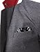 H2H Mens Fashion Slim Fit Blazer Jacket with Snap Collar Gray US S/Asia M (KMOBL01)