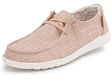 Hey Dude Women's Wendy Lace-Up Loafers Comfortable & Lightweight Ladies Shoes Multiple Sizes & Colors