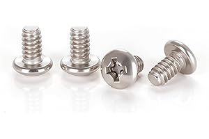 Skvltvfyt Pan Head Machine Screws #6-32x1/4 (Pack of 100),304 Stainless Steel, Phillips Drive Fully Threaded,18-8 Grade Bright Finish, Corrosion Resistant Hardware