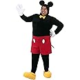Mens Plus Size Mickey Mouse Halloween Costume | Adult Disney Mascot Complete Costume for Themed Parties