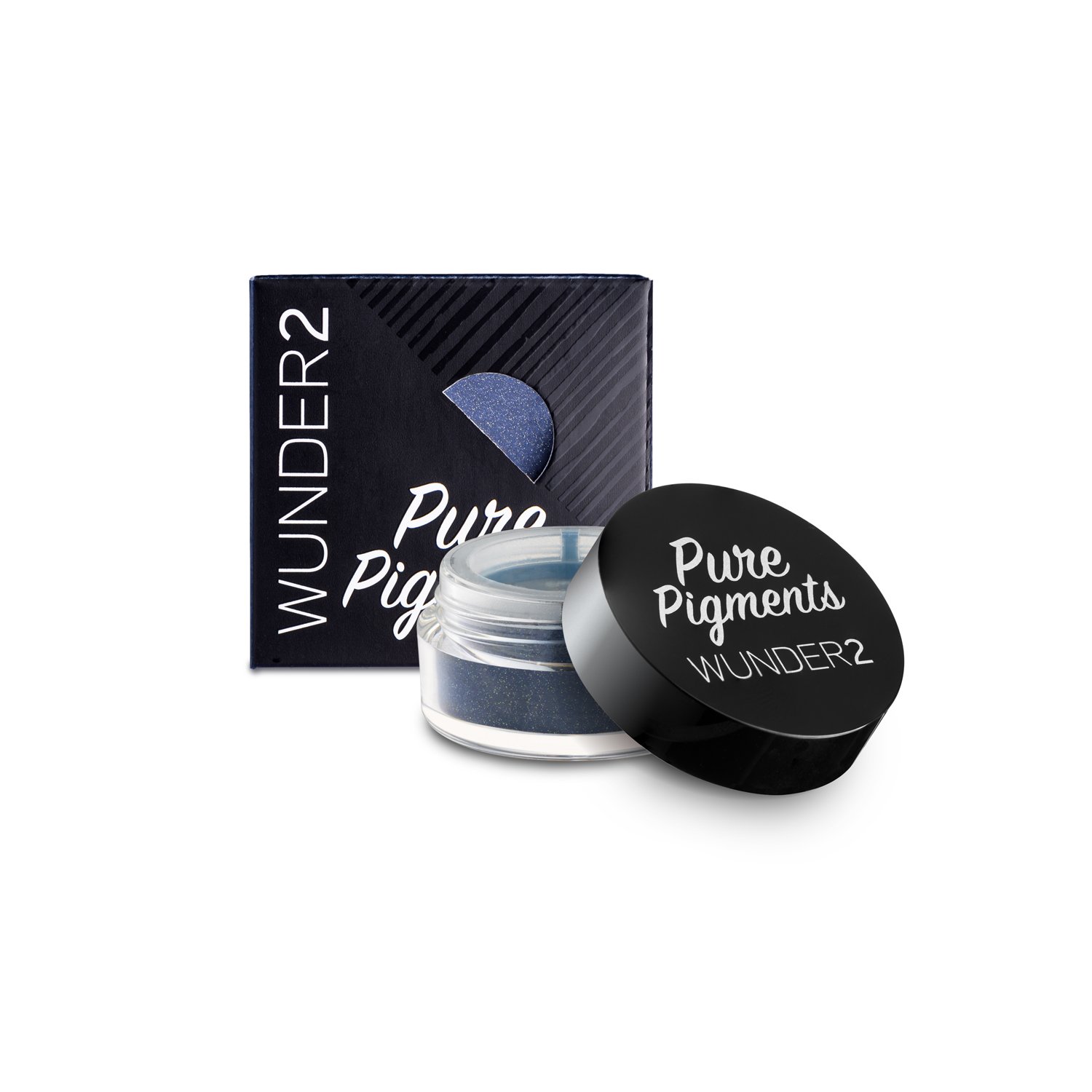 WUNDER2 Pure Pigments Ultra-Fine Loose Color Powders for Eye Makeup, Midnight Blue, 0.04 Ounce