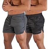 FLYFIREFLY Men's Gym Workout Shorts Running Lightweight Athletic Short Pants Bodybuilding Training