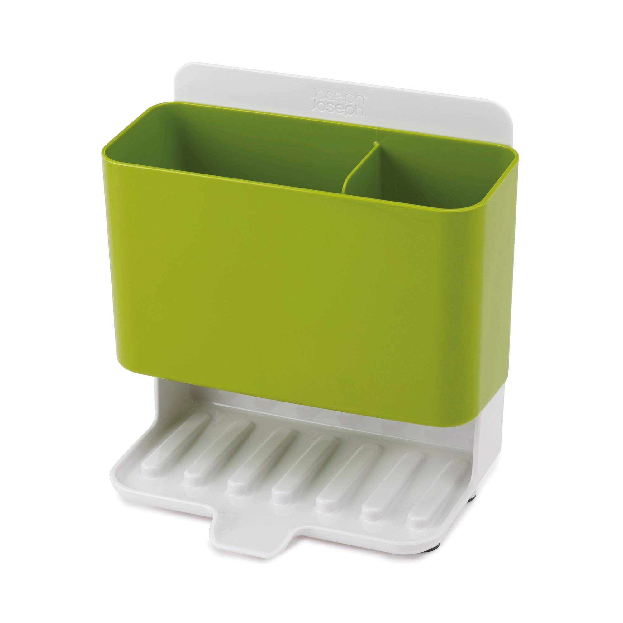 Joseph Joseph Caddy Tower Slimline Sink Tidy, Plastic, White/Green, 18.25 x 11.85 x 19.89 cm