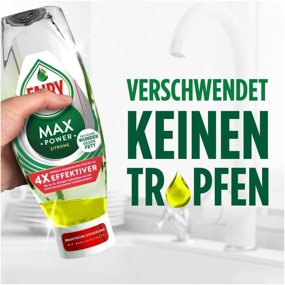 Fairy Max Power Spülmittel Zitrone, 8x545 ml 4