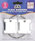 DMC 6105 Plastic Floss Bobbins with Rings
