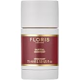 Floris London Santal Deodorant Stick, 2.5 Fl Oz | Woody &amp; Aromatic Roll-On Deodorant; Alcohol &amp; Aluminium Free; Vitamin E; for Sensitive Skin