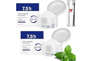 Microcrystalline Hydroxyapatite Powder,7.5% Nano Hydroxyapatite Powder,Tooth Restoration Mineral Powders,Deep Cleaning Care T