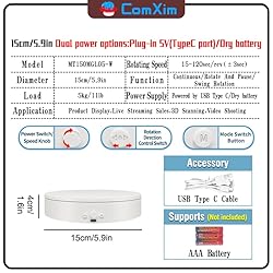 Rotating Display Stand with Type-C Power