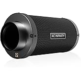 AC Infinity Air Carbon Filter 8" with Premium Australian Virgin Charcoal, for Inline Duct Fan, Odor Control, Hydroponics, Gro