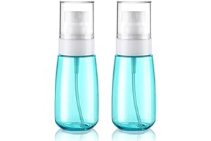 WOWANG 2 Pack Small Spray Bottle TSA Approved Travel Bottles 2oz/60ml Travel Size Spray Bottles Refillable Cosmetic Container Leak Proof Fine Mist Bottle for Hair Perfumes Skincare Water Face Toner(Green)