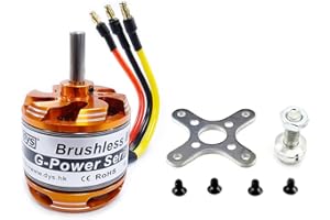 DYSRC DYS D3536 910KV/1000KV/1250KV/1450KV 5.0mm Brushless Outrunner Motor 2-4S for Multicopter RC Aircraft Fixed-Wing UAV (D3536 910KV)