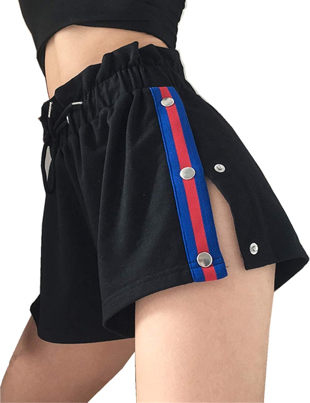 Women's Sexy Lace Up Shorts Adjustable Side Buttoned Open Creative