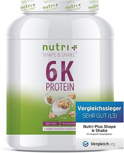 Eiweißkomplex für Muskelaufbau COOKIE DOUGH 1000g Pulver - Proteinisolat Eiweißpulver mit ...