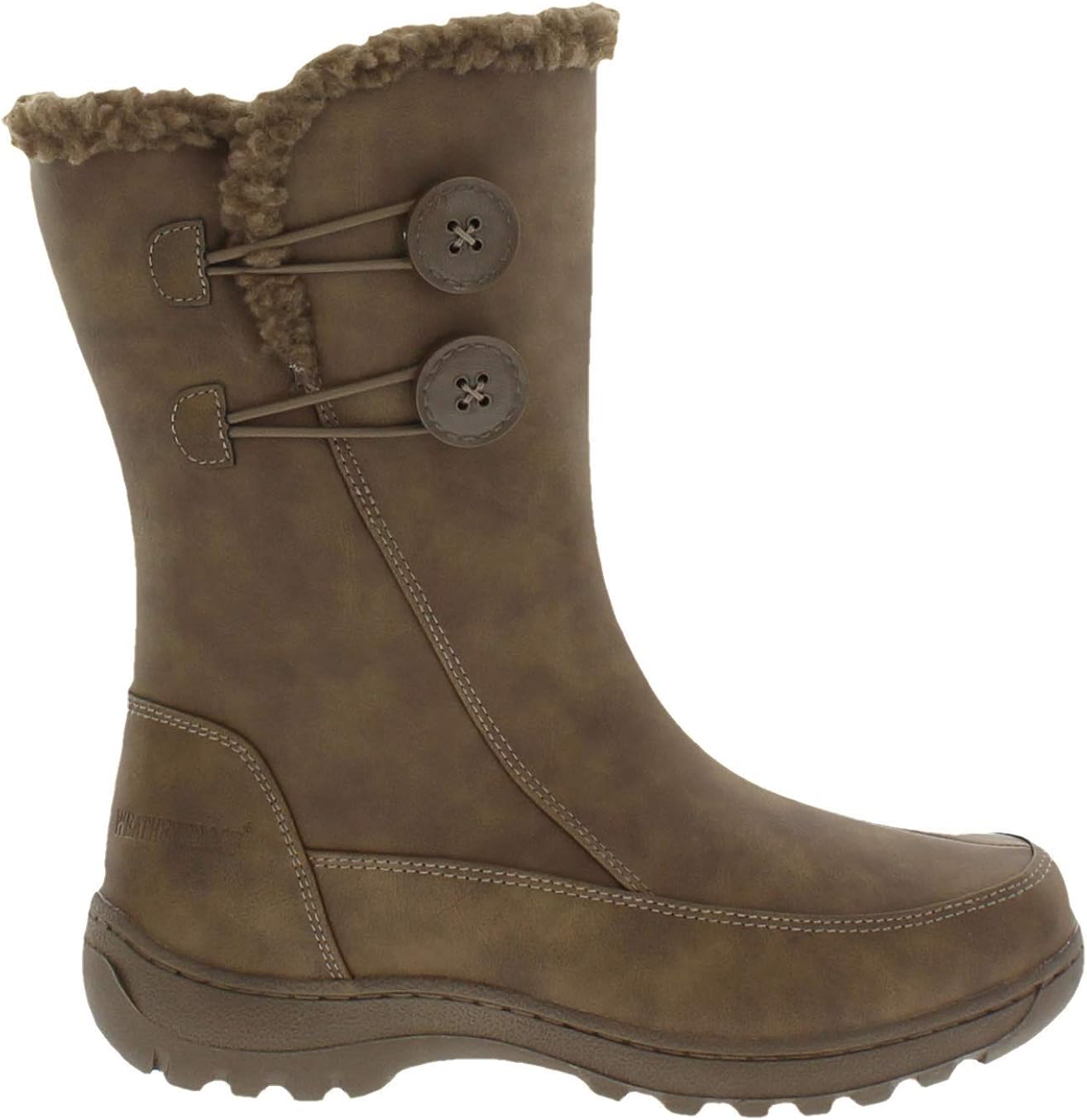  | Weatherproof Womens Cold Weather Boots with Side Zipper & Dual Button Closure (Miranda) Waterproof Insulated Winter Boots - Keeps Feet Warm & Dry | Boots