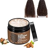 Black Castor Oil Curl Defining Cream,Long-Lasting Hold Curl Cream for Enhanced Waves and Curls,Lightweight and Anti-Frizz Moisturizing Hair Mask,Suitable for All Curly Hair Types,2.14 Oz