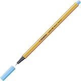 STABILO point 88 Fineliner Neon Blue Pack of 10 0.4mm Metal Tip view 3
