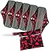 PeriodMate Cloth Menstrual Pads and Panti liners (Red Love, Large)
