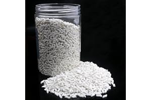2 Pound Rock Tumbling Ceramic Filler Media 1/8" X 1/4" Small Cylinder Ceramic Tumbling Tumbler Media - 2 LBS for use in Rotat