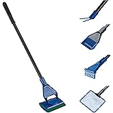 Lycheer 5 in 1 Professional Aquarium Fish Tank Cleaning Kit Fish Net + Rake + Scraper + Fork + Sponge Brush Glass Aquarium Cl