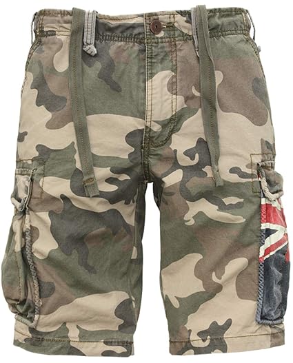 Jet Lag Cargo Shorts SO16-22 Army Green Camouflage Australien