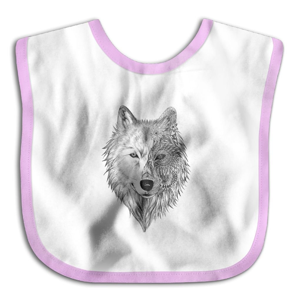 Amazoncom Cute Wolf Face Tribal Tattoo Baby Burp Cloths