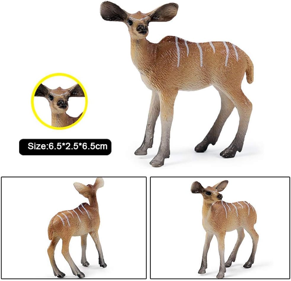 FLORMOON Animal Figures, 2pcs Realistic Horned Antelope Action Model, Plastic Wild Animal Learning Party Favors Toys - Image 3