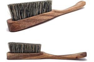 RUSTAM CLIMBING Climbing Brush Bouldering Brush with Thick Boar Hair, Indoor Climbing Brush Wooden Handle, Outdoor Rock Climbing, Chalk Brush with Natural Boar Hair, Climbing Gear Accessory, Bristle Cut on Angle