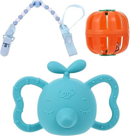 Amazon Tomaibaby 青い赤ちゃんがガラガラシリコーン歯医者おもちゃガムマッサージャー新生児なだめるようなおしゃぶり幼児 握るおもちゃ赤ちゃん看護経口ヘルスケアアクセサリー 歯がため ベビー マタニティ 通販