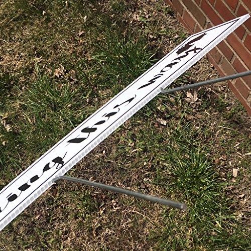 Wedding Directional Signs (2 pack) with 2 stakes per sign - 23"x9" - Corrugated Plastic