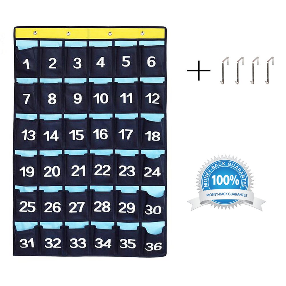 Classroom Pocket Chart Cell Phone Calculator Holder School