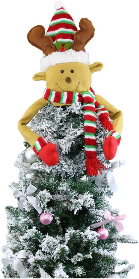 Red Chezaa Christmas Lighted Ornaments Santa Night Lights Hanging Craft For Xmas Tree Indoor Holiday Home