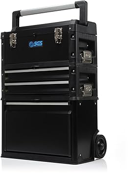 Caja de herramientas móvil resistente de 3 partes: Amazon.es: Bricolaje y herramientas
