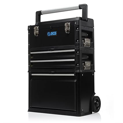 Mobile Heavy Duty 3 Part Tool Box Amazon Co Uk Diy Tools