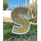 24" Custom Cut Out Birthday Letters Yard Sign With Metal Stakes (Choose Size/Color) By Yard Sign Company