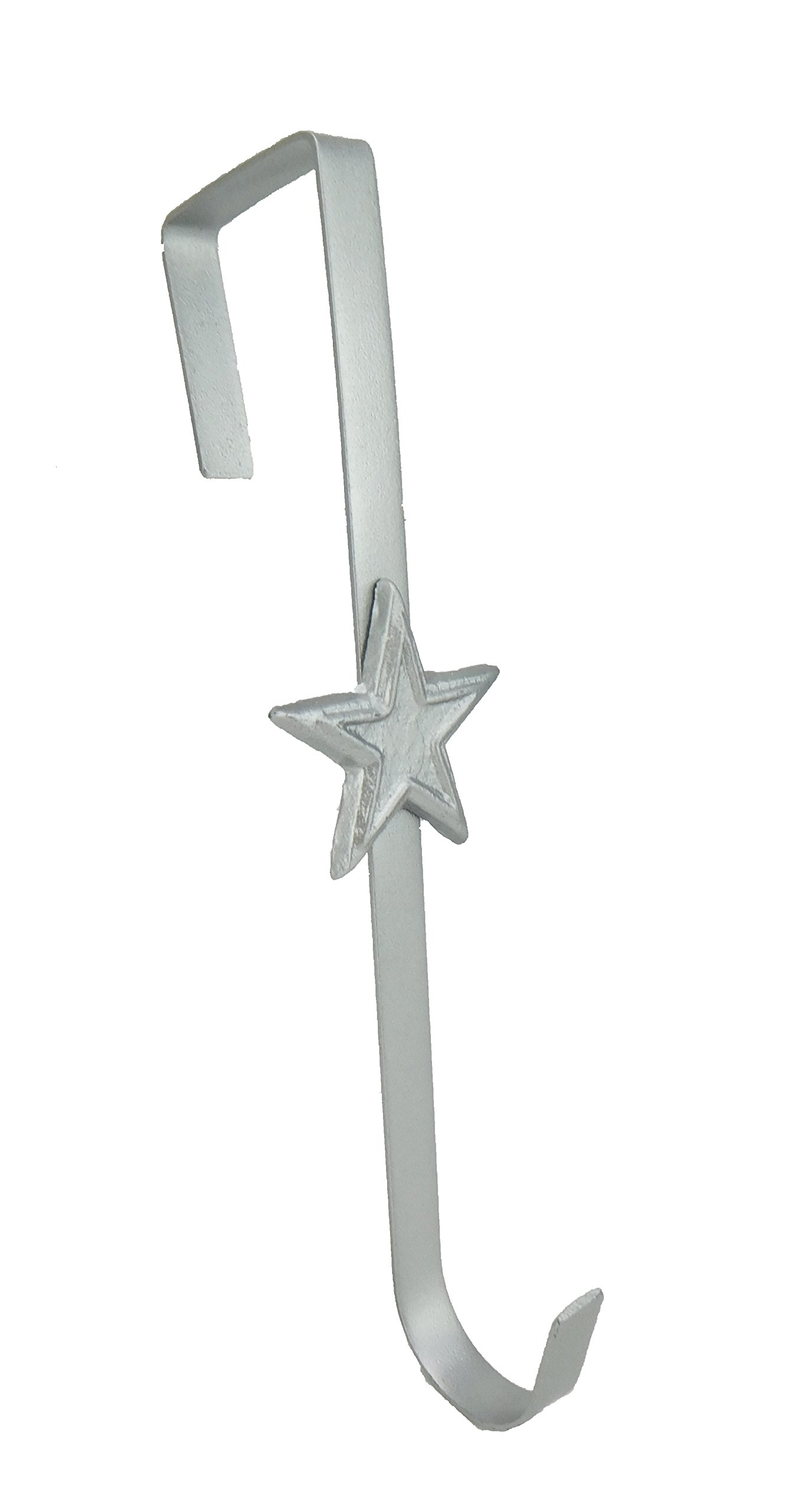 Christmas Concepts® 290mm (11.4") Christmas Metal Wreath Hanger - Silver Star Design