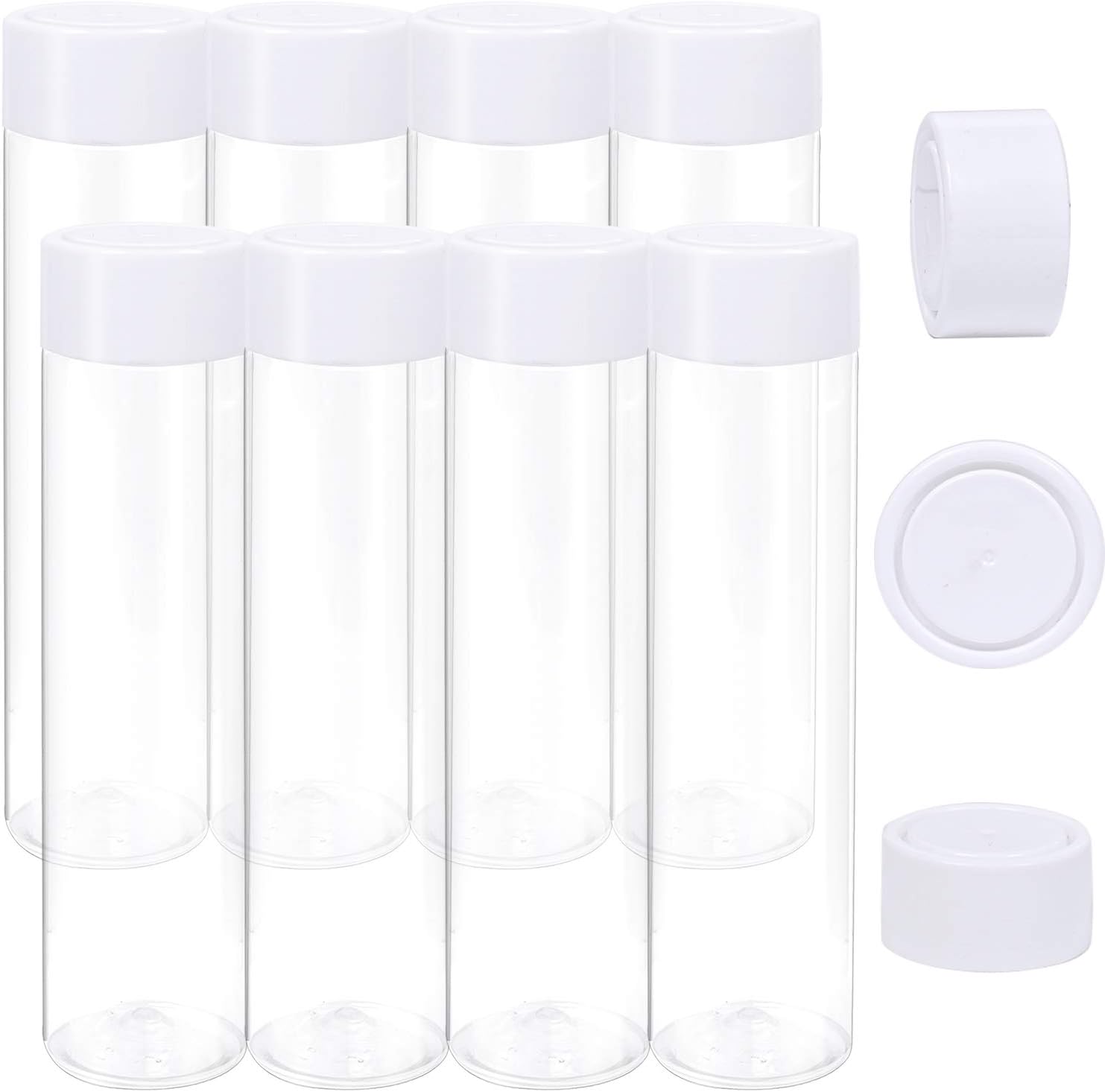 Aneco 12 Pack 12 Ounce PET Empty Juice Bottles with Lids Reusable Clear Drink Containers for Storing Juice Milk - Image 4