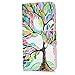 Badalink Case for LG V20 Wallet Case (2016) Flip Folio Kicktand Case PU Leather Case Shockproof Soft TPU Flexible Inner Bumper Colorful Painting Protective Card Slots Cover for LG V20 - Colorful Tree