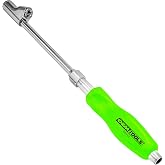 OEMTOOLS 24413 Tilt Locking Air Chuck Dual Foot with Comfort Grip, 1/4" NPT | 30&deg; Reverse Angle Tire Chuck, Screwdriver Style Handle, 150 PSI Max