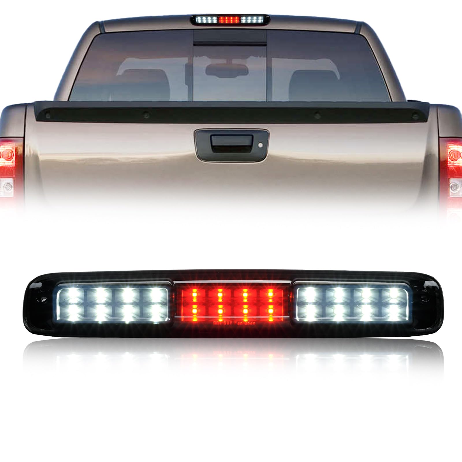 Photo 1 of QLLUYTR Third Brake Light for 1999-2006 Chevy Silverado Accessories Gmc Sierra 1500 2500 3500hd, Pickup Truck Rear Cab Center Tail Lights High Mount 3rd Stop Reverse Cargo Led Lighting