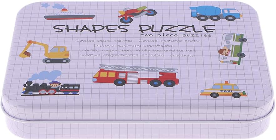 Amazon フラッシュカード 英語 カード ワードカード 両面 パズル マッチングゲーム 収納ボックス付き全７種 乗り物 英語 外国語 おもちゃ